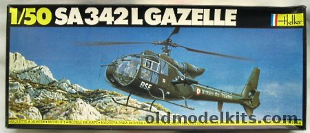 Heller 1/50 SA-342L Gazelle - French or Royal Navy, 486 plastic model kit